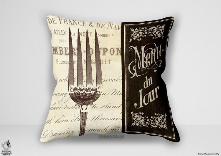 کوسن مدرن منوی فرانسوی شماره ۲ توسط استودیو پلا (WA 6823)