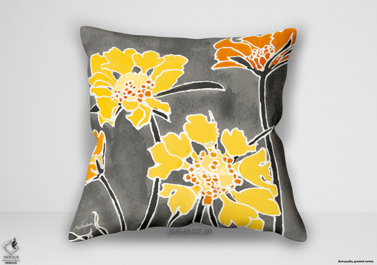 کوسن گل ، زیبایی کلویزونه ۲ طوسی کراپ اثر نوواک شرلی (AP 21473)