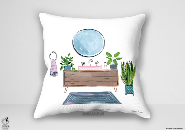 کوسن گل ، دبلیو ا ی ۵۷۳۴۹ کی حمام سبز یک اثر زمان فریده (art 1116)