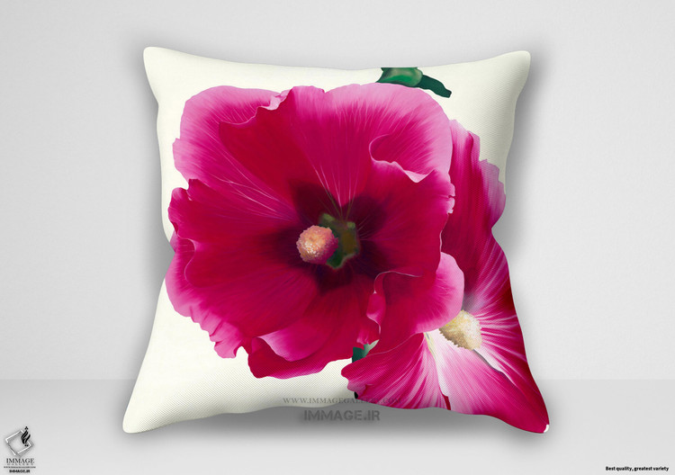 کوسن گل ، گل ختمی صورتی ۱ اثر اندرو استفانی (IG 2464)