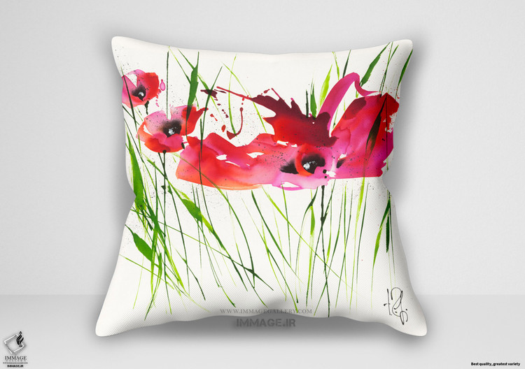 کوسن گل ، رقص خشخاش ۱ اثر زاشه فینه ایزابل (IG 8583)