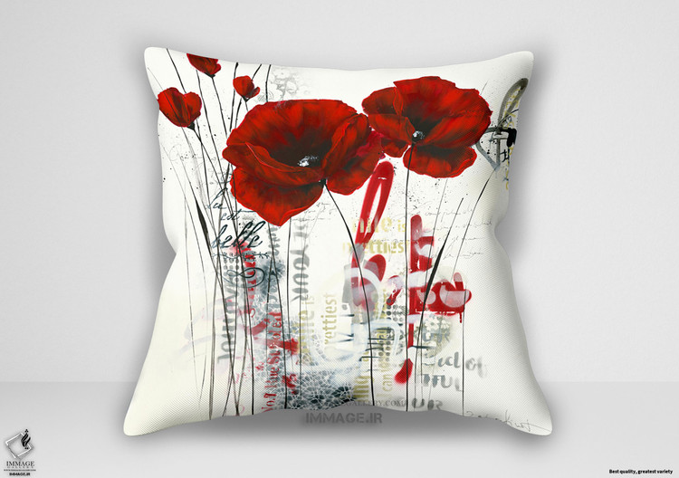 کوسن گل ، خشخاش زمستانی انتزاعی ۲ ۰ اثر زاخار فینه ایزابل (IG 8646)