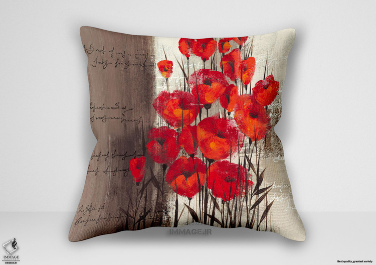 کوسن گل ، نمایش زرشکی ۲ اثر کریستینا (MA 49320)