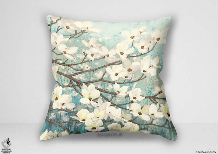 کوسن گل ، شکوفه های زغال اخته اثر وینس جیمز (WA 10953)