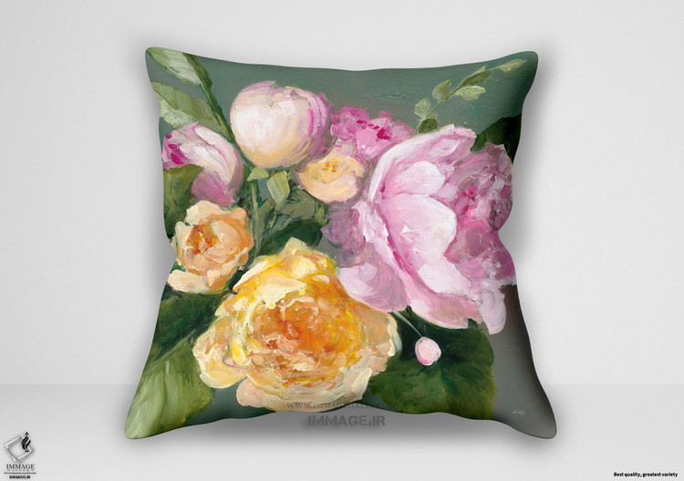 کوسن گل ، دسته گل ژوئن اثر جولیا پورینتون (WA 65157)