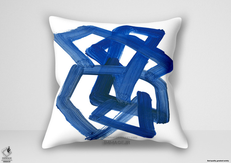 کوسن انتزاعی آبی ممتد توسط گلد لورا (AD 4720)