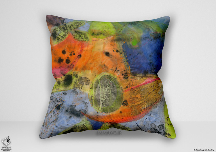 کوسن انتزاعی قلم مو با نخ ملاقات می کند بین دنیاها اثر رونده ویت ی س م ختلد (IG 10035)