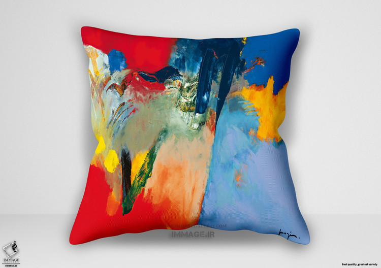 کوسن انتزاعی روژ بلو ۲ اثر مجیس پاسکال (IG 1076)
