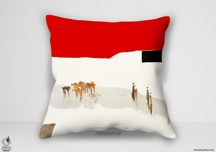 کوسن انتزاعی désert جاده صحرا ۳ اثر کریستین شوآزی (IG 1111)