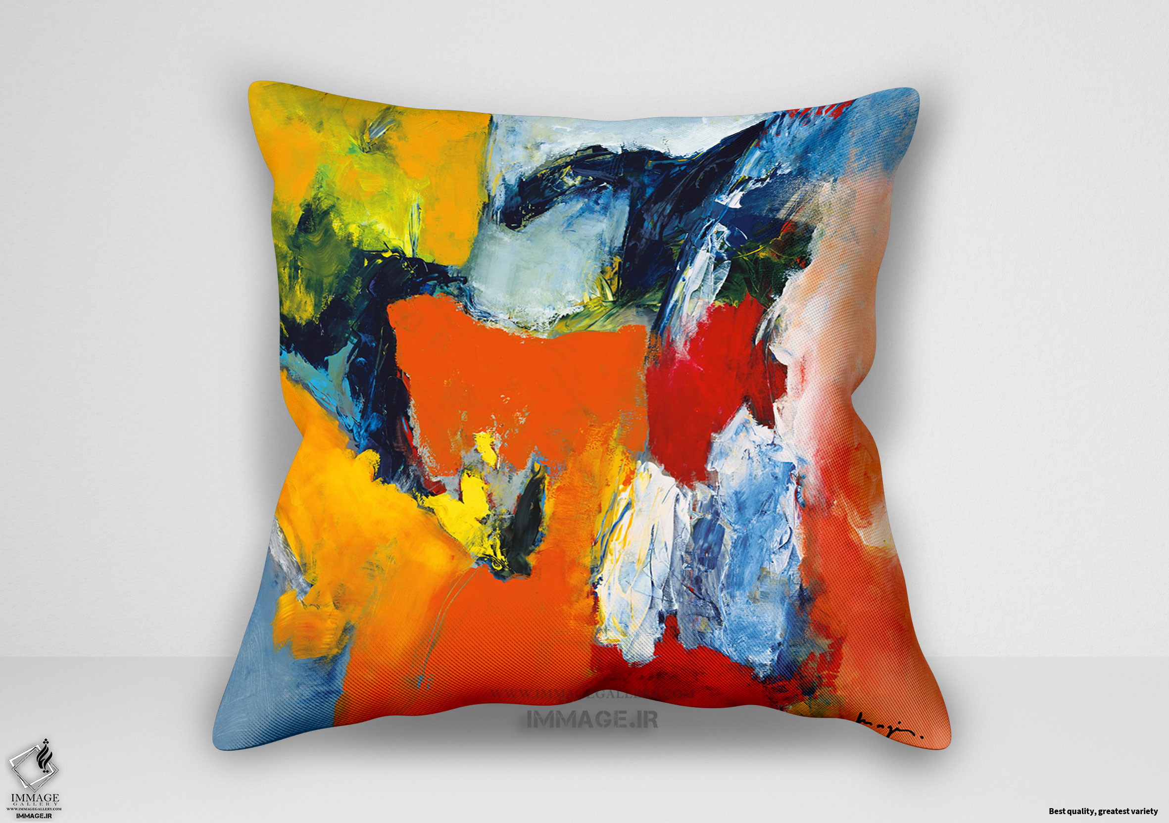 کوسن انتزاعی توتی فروتی اثر مجیس پاسکال (IG 1691)