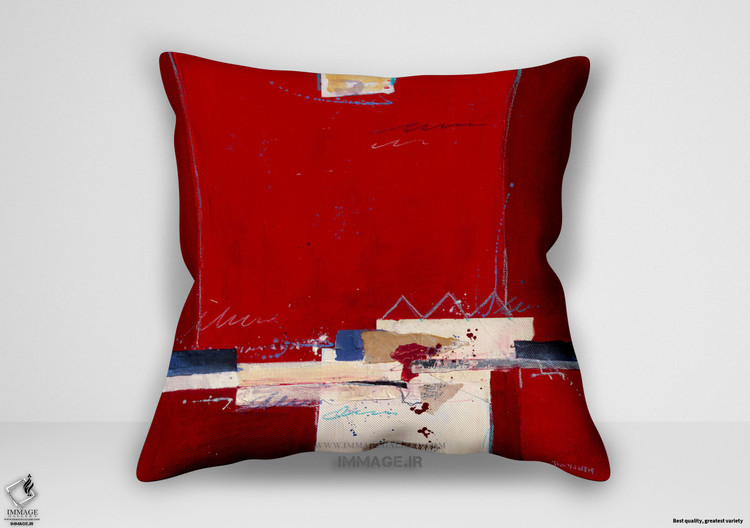 کوسن انتزاعی قرمز ۳ اثر و ن د ر و رف ر ن (IG 2491)