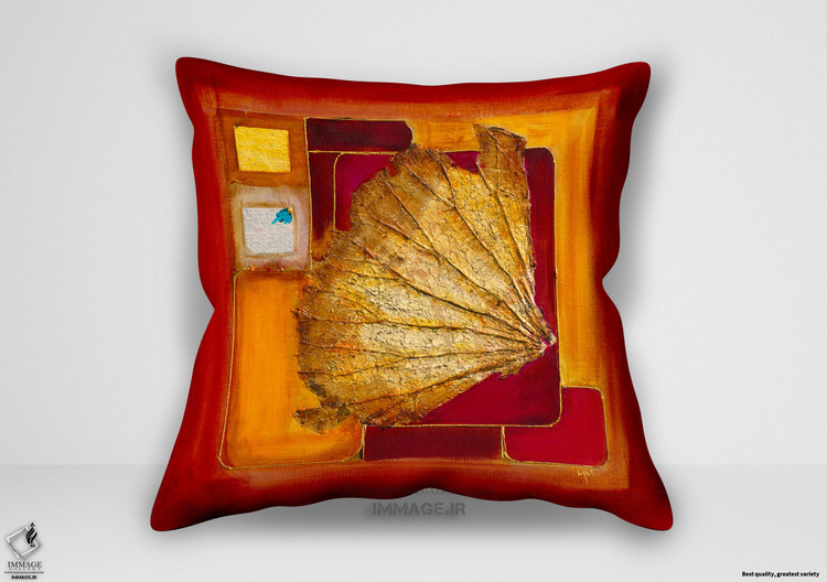 کوسن انتزاعی لوتوس طلایی ۱ اثر پرینچولو دولوک لین (IG 2705)