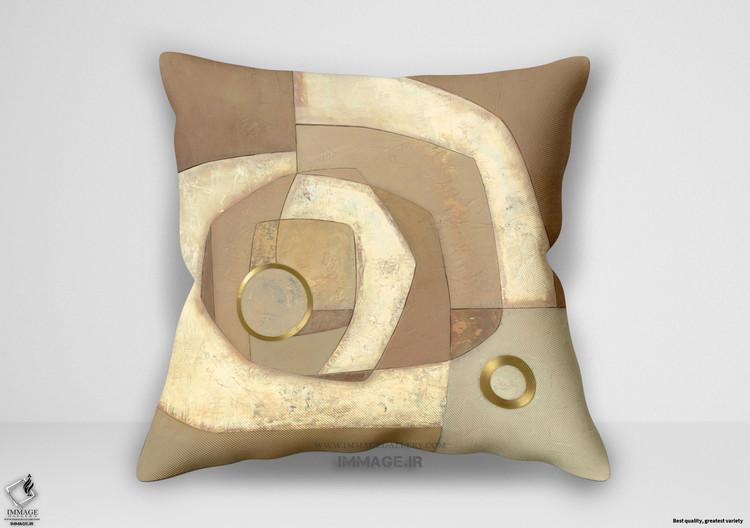 کوسن انتزاعی حلقه طلایی اثر جونز جودی (IG 2798)