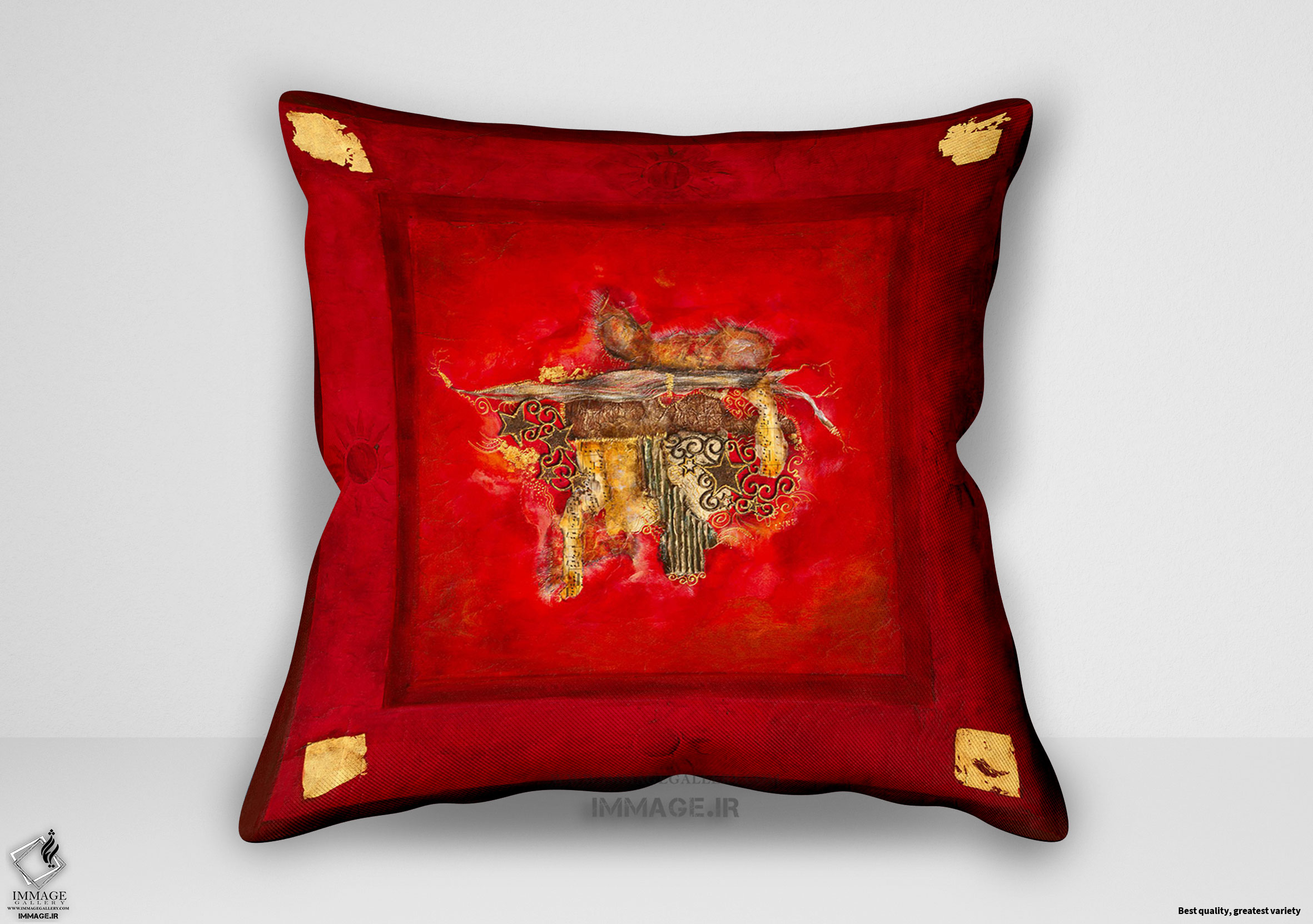 کوسن انتزاعی رژ بوسه اثر پرینچیولو دولوک لاین (IG 3260)