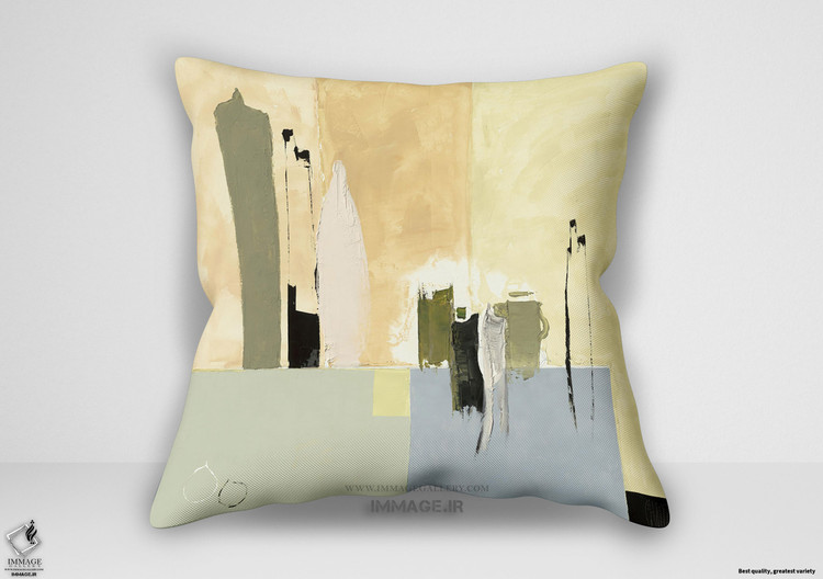 کوسن انتزاعی میوه ها روی میز اثر کریستین شوازی (IG 3449)