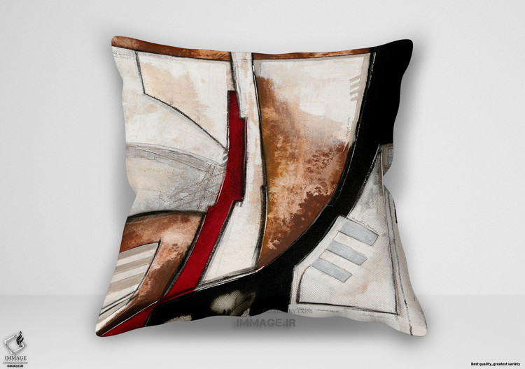 کوسن انتزاعی دیاگونال روسو اثر آلبا آندریاس (IG 3923)