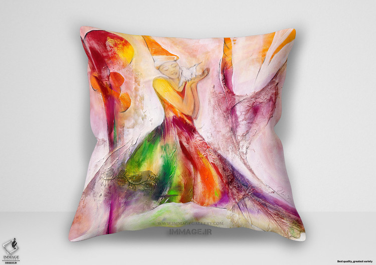 کوسن انتزاعی صلح و امید اثر مارکس ریتا (IG 3928)