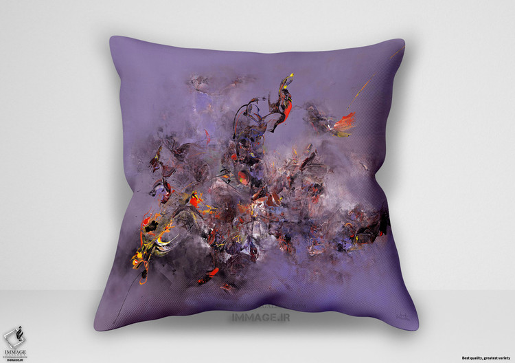 کوسن انتزاعی abîme LAUTRéDOU ژرفای آبی اثر لوتردو (IG 4162)