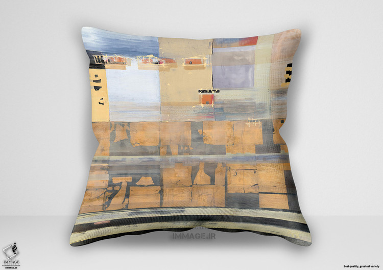 کوسن انتزاعی زیر پیاده روی چوبی اثر ریشتر آرمگارت ر ز (IG 4272)