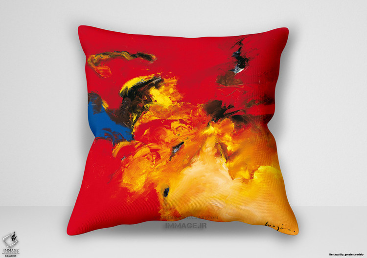 کوسن انتزاعی رژ بلو از مجیس پاسکال (IG 437)