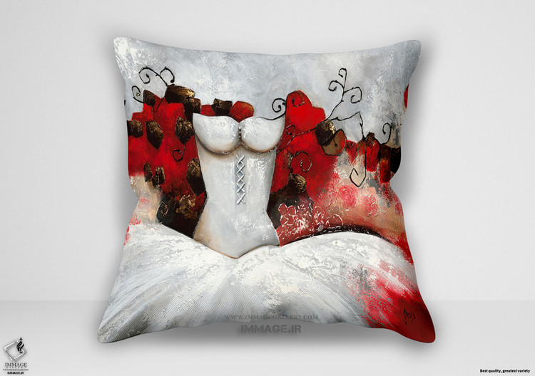 کوسن انتزاعی Sensibilité féminine حساسیت زنانه ۲ اثر ژادیس (IG 4828)