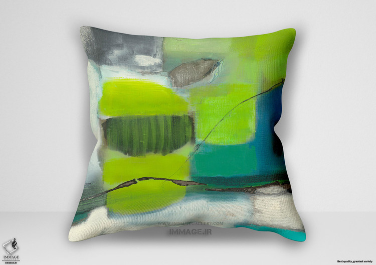 کوسن انتزاعی Grüne کارهای سبز انجام بده دو اثر رونده ویت ی س م شتایلد (IG 5926)