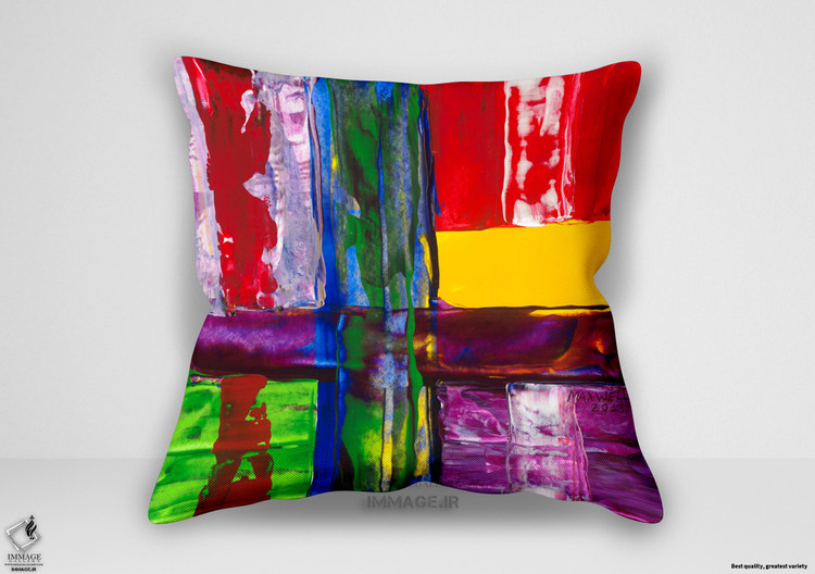 کوسن انتزاعی Fenêtre پنجره زرد اثر مکسول (IG 6530)