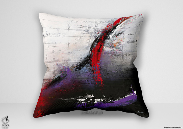 کوسن انتزاعی Intensément Bécam به شدت زنده اثر بക ക کارول (IG 6571)