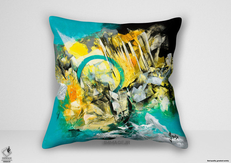 کوسن انتزاعی quiétude مسیر آرامش اثر ژادی (IG 7125)