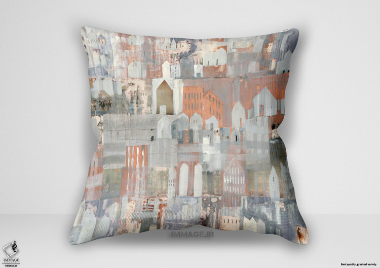 کوسن انتزاعی سرزمین عجایب زمستانی اثر ریشتر آرمگارت رز (IG 8190)