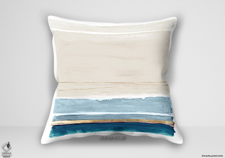 کوسن انتزاعی شن های سفید اثر پی آی استودیو (PI 1171)