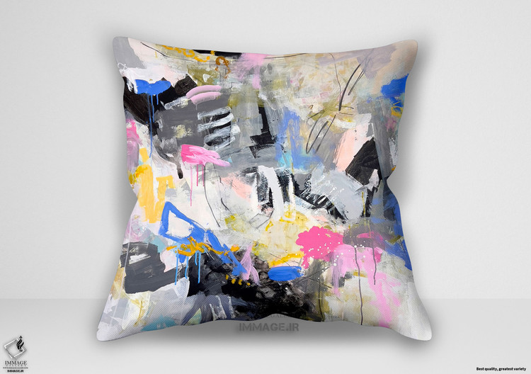 کوسن انتزاعی کوه پشمک توسط جفری توور (T 773)