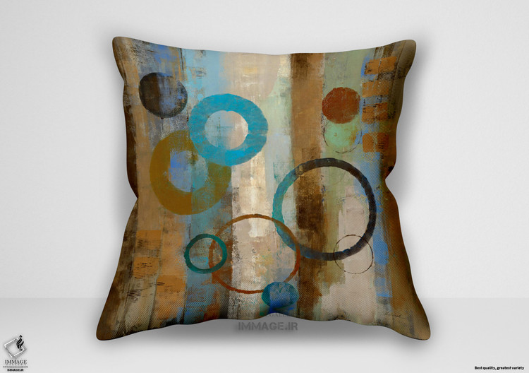 کوسن انتزاعی گرافیتی حبابی ۱ اثر واسیلو سیلویا (WA 10545)