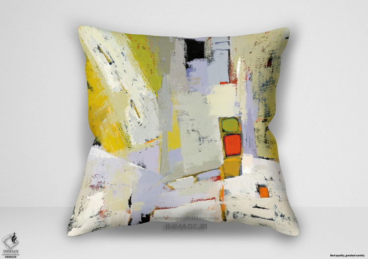 کوسن انتزاعی در سمت آفتابی خیابان اثر فیلیس آدامز (WA 37286)