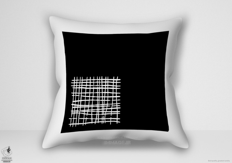 کوسن مینیمال دیوار گالری سیاه و سفید اثر فروشگاه طراحی میسی (MN 1313)