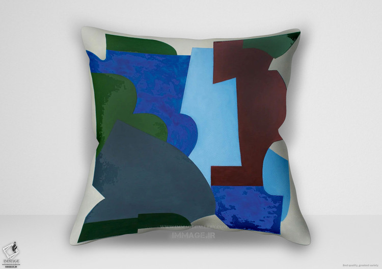 کوسن مینیمال ترکیب با آبی اثر نائوکو پالوشاک (MN 1442)