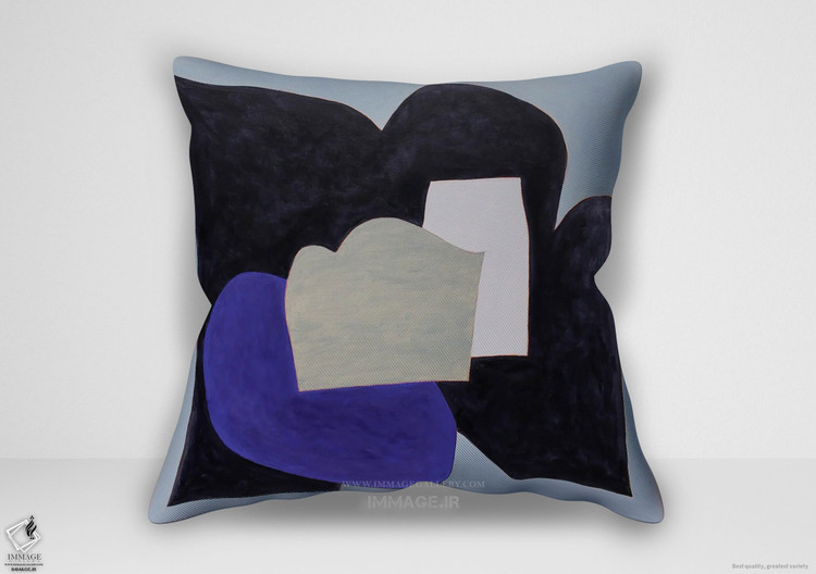 کوسن مینیمال ترکیب با مشکی عاجی اثر نائوکو پالوشاک (MN 1445)