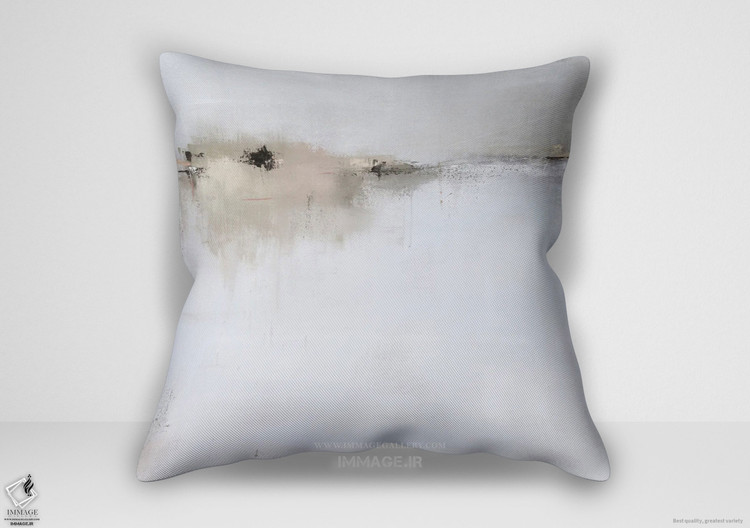 کوسن مینیمال ریتم سکون در سپیدی اثر ژاکی گوویا (MN 2095)