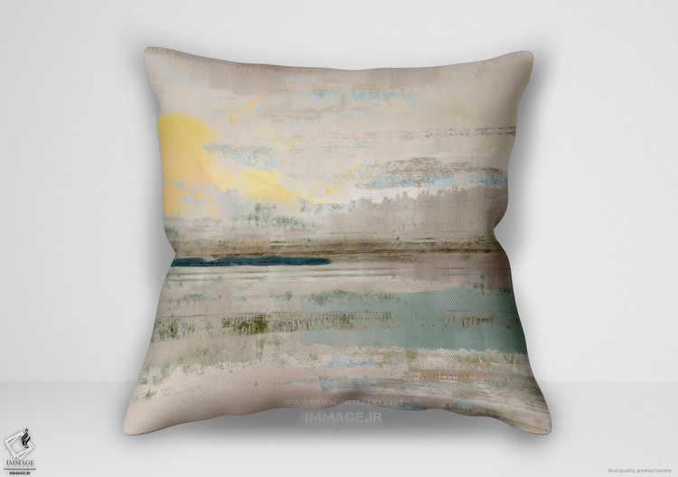 کوسن مینیمال پوشش نقره ای اثر فلورا کوتا (MN 2167)