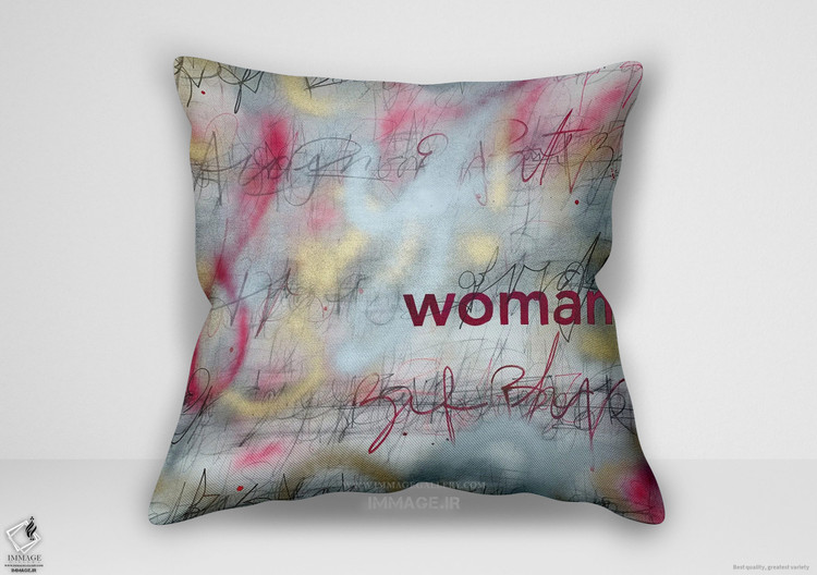 کوسن مینیمال زن صورتی اثر راشل روس (MN 2422)