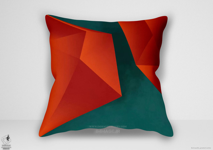 کوسن مینیمال Bré هندسه هنر انتزاعی مس پترول ۳ توسط آنا روت بره (MN 1618)