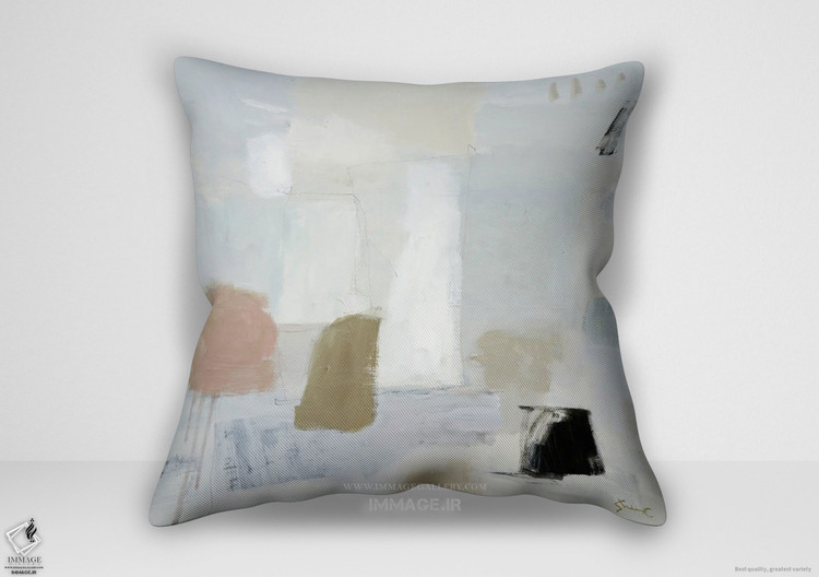 کوسن مینیمال دره مه آلود خاکستری اثر شینا چوی (MN 1662)