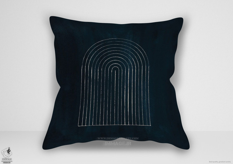 کوسن مینیمال رنگین کمان سرمه ای اواسط قرن اثر ویلز وی (MN 1947)