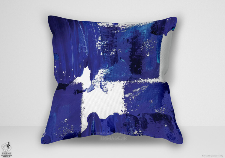 کوسن مینیمال آبستره نیلی اثر شفق قطبی (MN 1726)