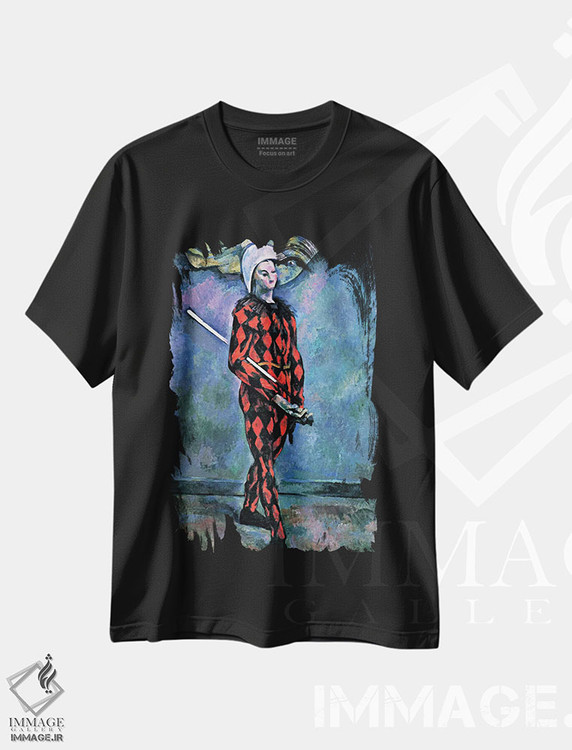 تیشرت طرح دار هارلکوین، هنر فاخر کلاسیک اثر پل سزان | فروشگاه ایماژ