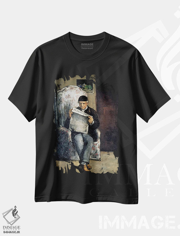 تیشرت طرح دار پدر هنرمند، ۱۸۶۶، دکوراسیون جایگزین اثر پل سزان | immage.ir