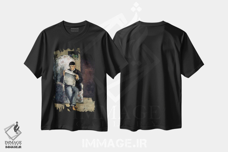 تیشرت طرح دار پدر هنرمند، ۱۸۶۶، دکوراسیون جایگزین اثر پل سزان | immage.ir