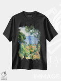 تیشرت طرح دار جنگل درختان، تزئینی اثر پل سزان | فروشگاه ایماژ