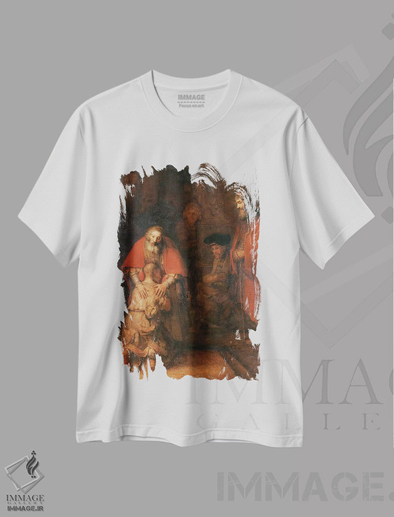 تیشرت طرح دار بازگشت پسر ولخرج، حدود ۱۶۶۸، باروک اثر رمبرانت فان رَین | immage.ir