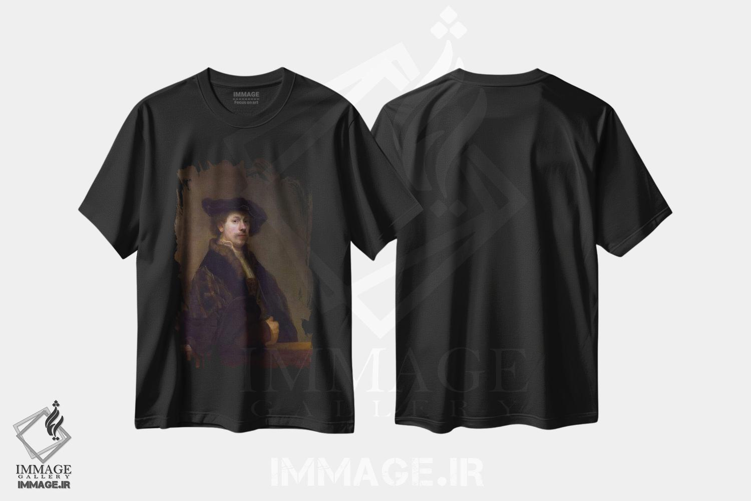 تیشرت طرح دار خودنگاره در سی وچهارسالگی، ۱۶۴۰، باروک اثر رمبرانت فان رَین | immage.ir